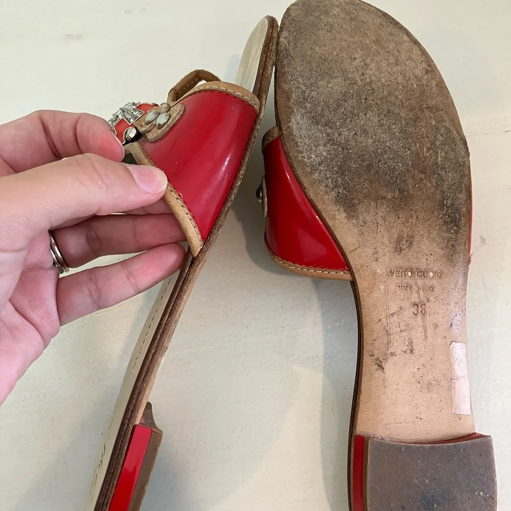 GIUSEPPE ZANOTTI Red Diamond Sandals - Picture 7 of 7